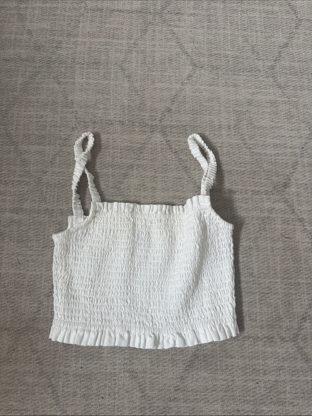 Sunday best ruffle tank top
